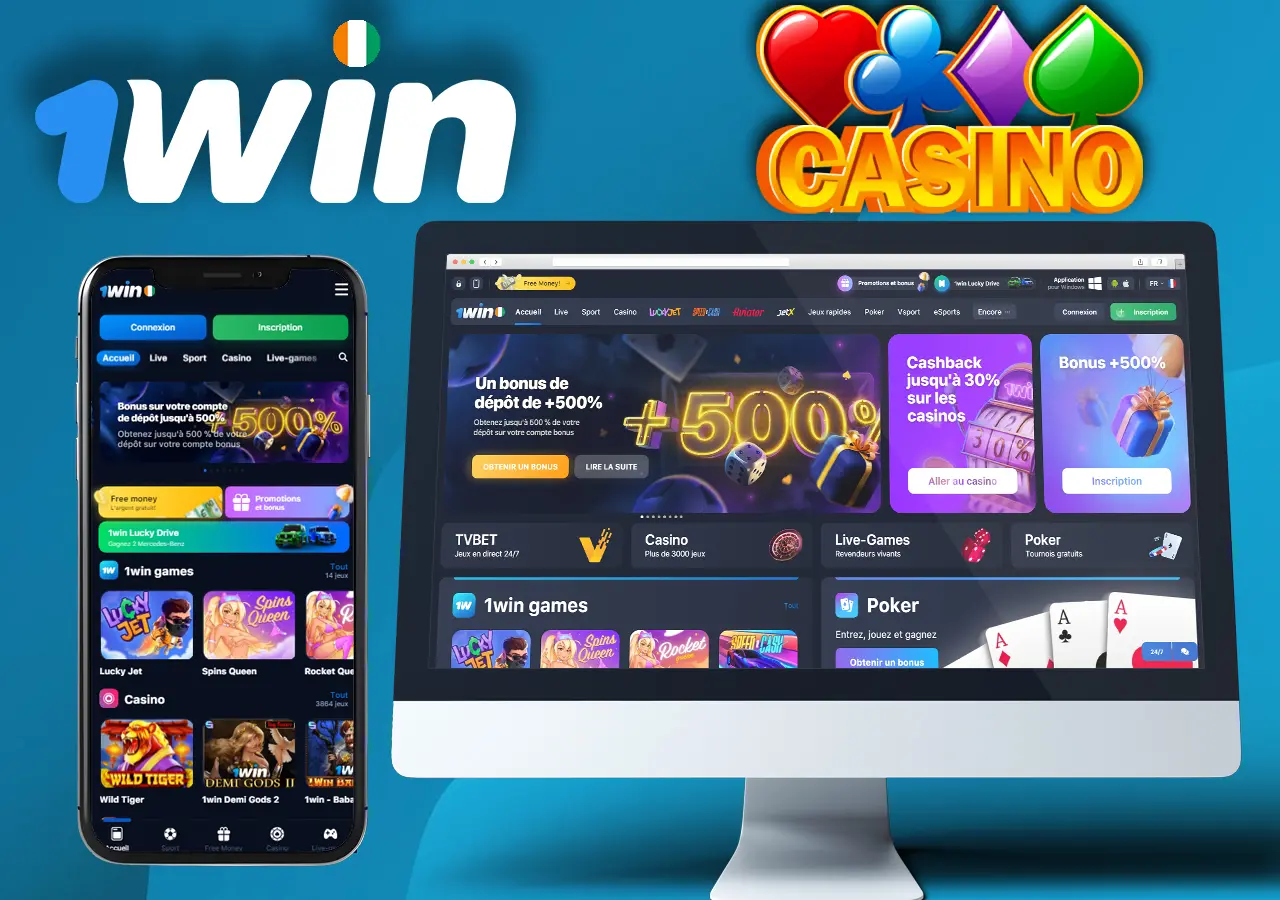 1win casino en ligne pour les joueurs de Côte d'Ivoire